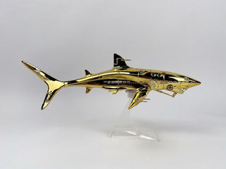 Hajime Sorayama - Sorayama Shark (Gold), 2021 - Pinto Gallery