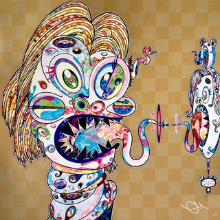 Homage to Francis Bacon (Study for Head of Isabel Rawsthorne and George Dyer), 2016-Takashi Murakami-Pinto Gallery