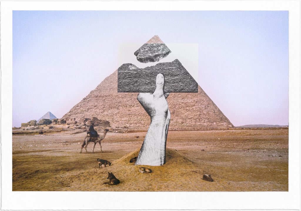 JR - Trompe l'oeil, Greetings from Giza, 21 octobre 2021, 6h01, Giza, Egypte, 2021, 2022 - Pinto Gallery