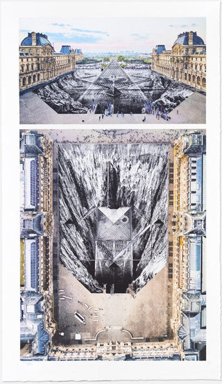 JR au Louvre et le Secret de la Grande Pyramide, Diptyque - Paris, France, 2019, 2022-JR-Pinto Gallery
