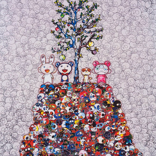 Kaikai, Kiki, DOB, and POM atop the Mound of the Dead, 2013-Takashi Murakami-Pinto Gallery