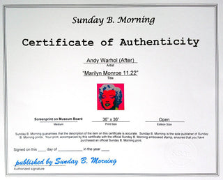 Marilyn Monroe 11.22, 1967 printed later-Andy Warhol-Pinto Gallery