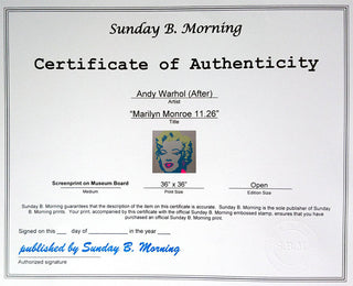 Marilyn Monroe 11.26, 1967 printed later-Andy Warhol-Pinto Gallery