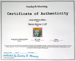 Marilyn Monroe 11.28, 1967 printed later-Andy Warhol-Pinto Gallery