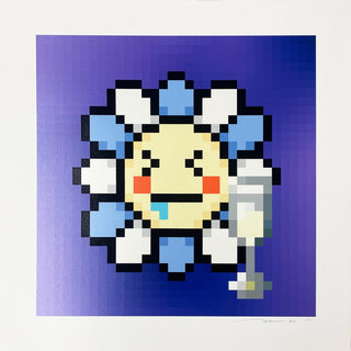 Murakami Flower #3167 Drunk with Champagne, 2023-Takashi Murakami-Pinto Gallery