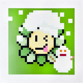 Murakami Flower #9521 snow, 2023-Takashi Murakami-Pinto Gallery