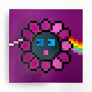 Murakami.Flower #0608 The Prism of The Dark Side of the Moon, 2023-Takashi Murakami-Pinto Gallery