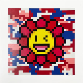 Murakami.Flower #4441 Warhol camouflage, 2023-Takashi Murakami-Pinto Gallery