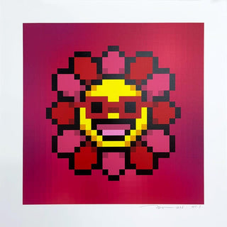 Murakami.Flower #8905 Sunglasses with red edges, 2023-Takashi Murakami-Pinto Gallery