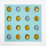 Murakami.Flower COINs with Other Crypto Coins: 4 × 4, 2022