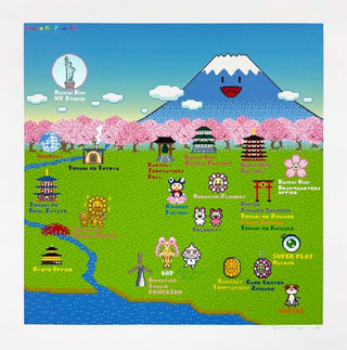 Murakami.Flowers Roadmap 2022 Spring Version, 2023-Takashi Murakami-Pinto Gallery