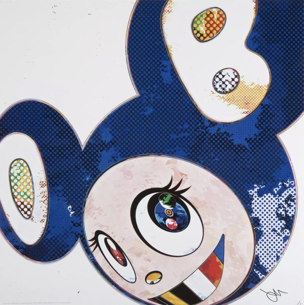 Takashi Murakami - And Then x 6 (Marine Blue: The Superflat Method), 2013 - Pinto Gallery