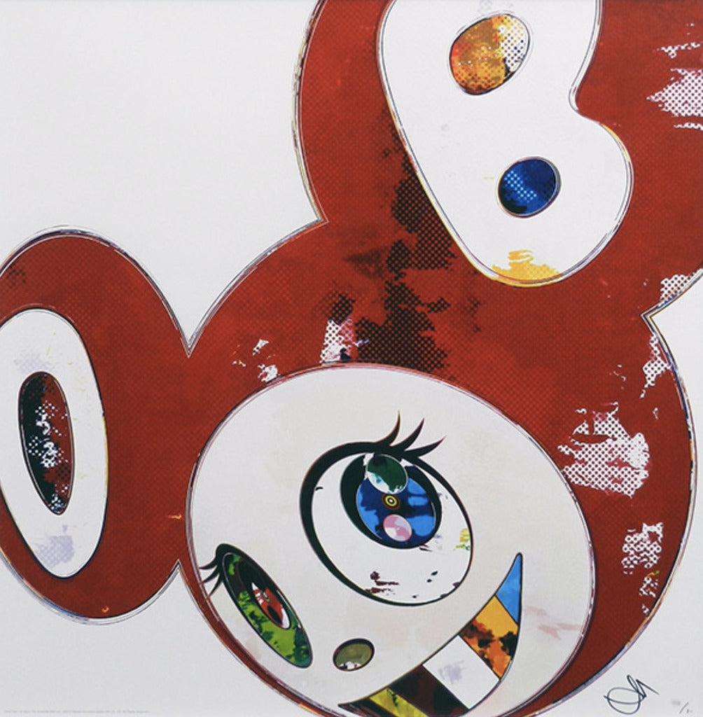 Takashi Murakami - And Then x 6 (Red: The Superflat Method), 2013 - Pinto Gallery