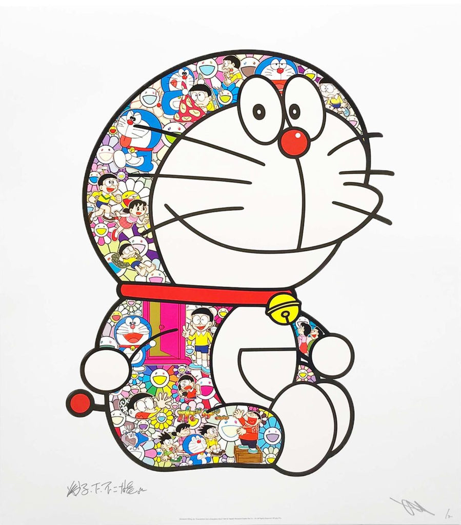 Takashi Murakami - Doraemon Sitting Up: “Everywhere Door (Dokodemo Door)”, 2021 - Pinto Gallery