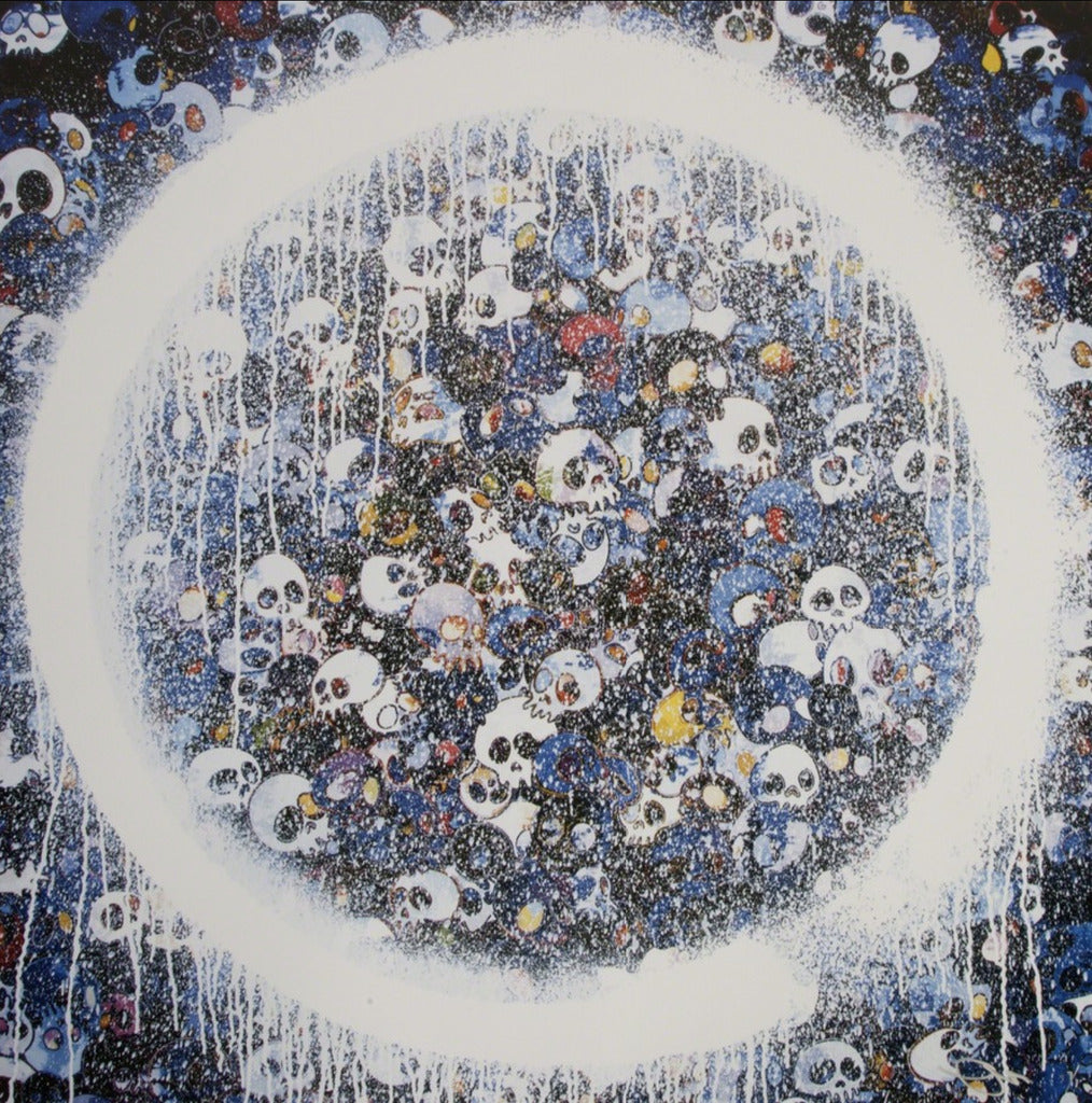 Takashi Murakami - Enso: Memento Mori Red on Blue, 2015 - Pinto Gallery