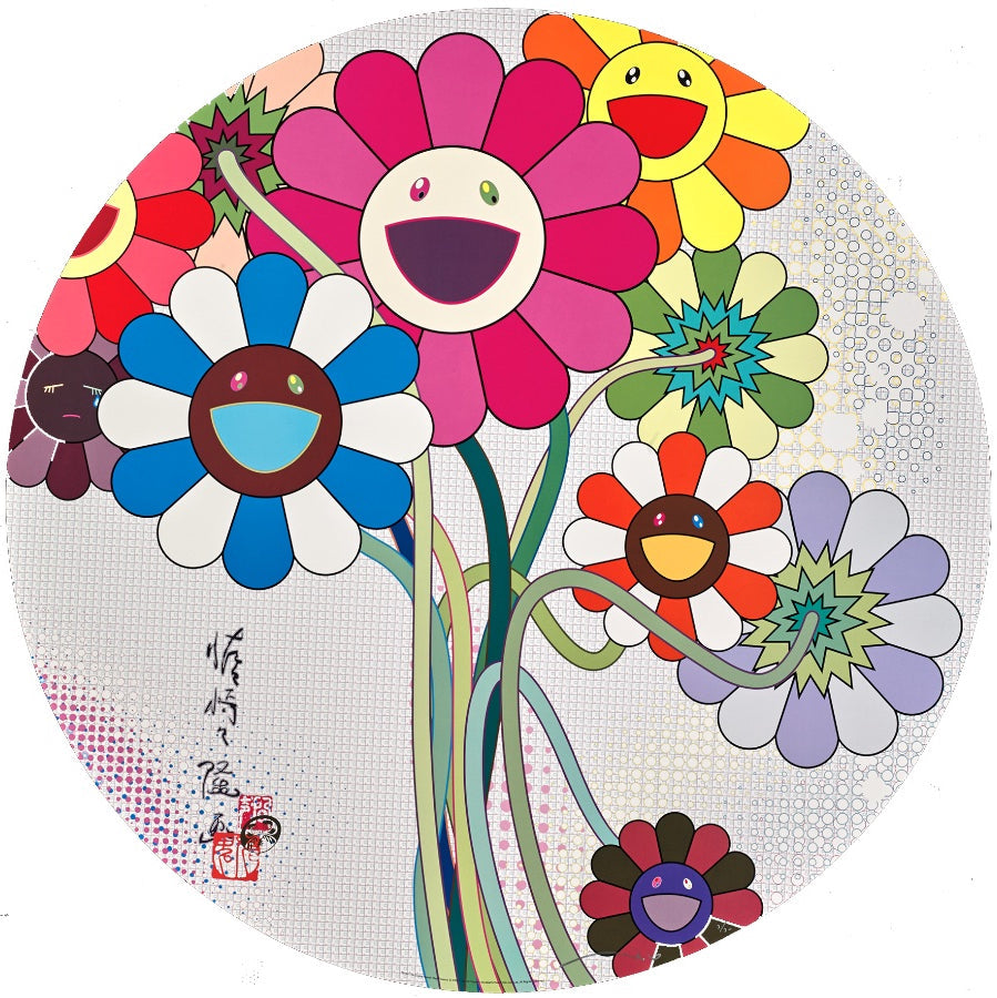 Takashi Murakami - Even the Digital Realm has Flowers!, 2010 - Pinto Gallery