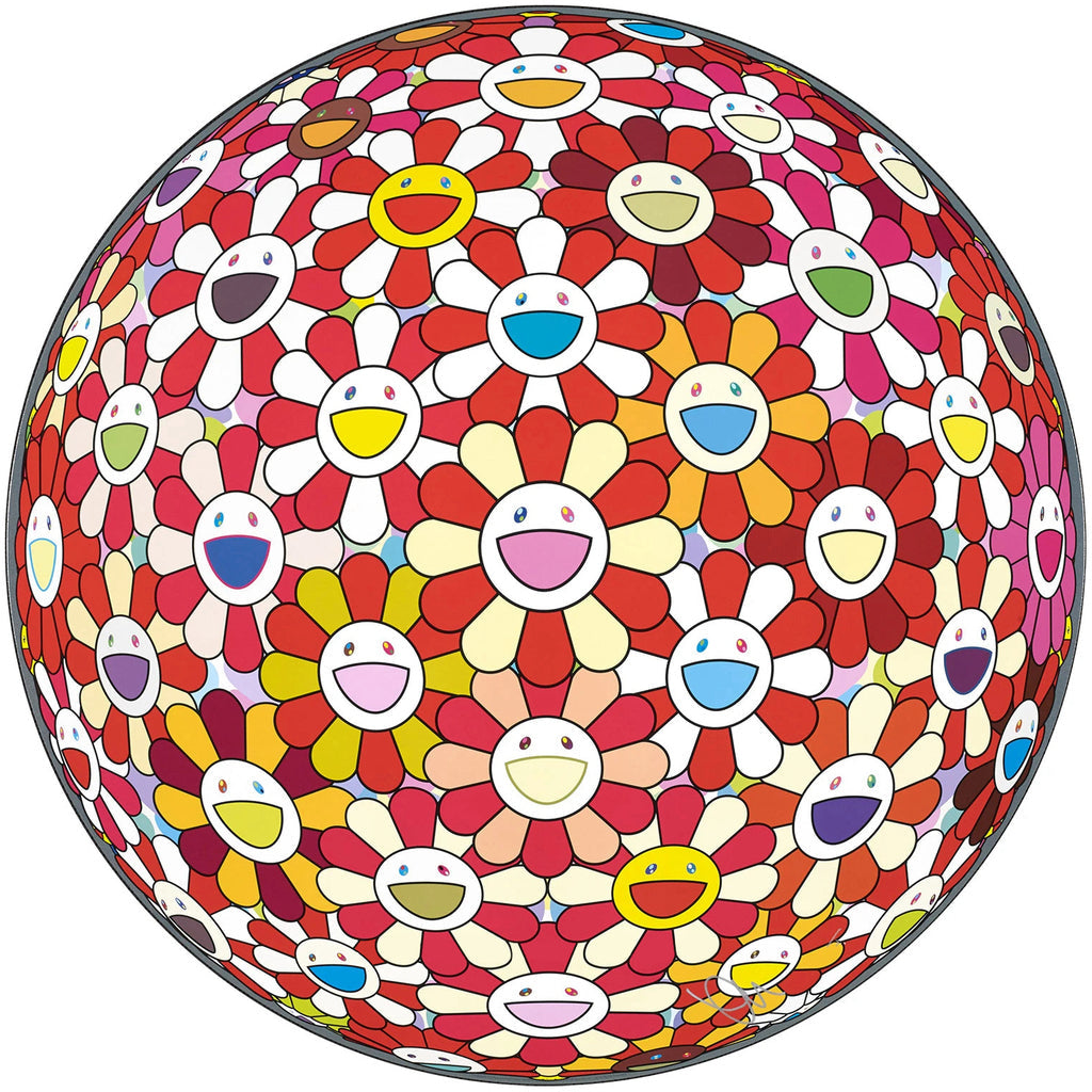 Takashi Murakami - Flower Ball Carp / Vermilion, 2017 - Pinto Gallery