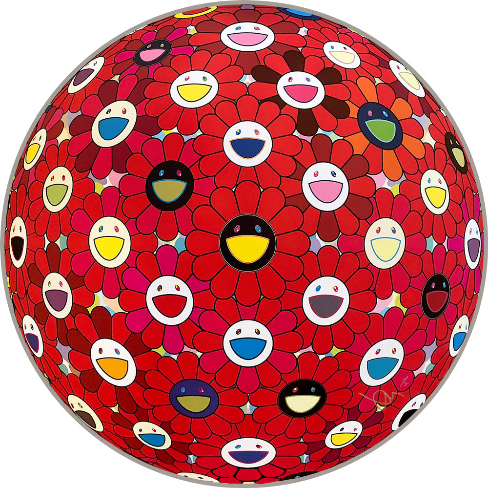 Takashi Murakami - Flowerball: Bright Red, 2016 - Pinto Gallery