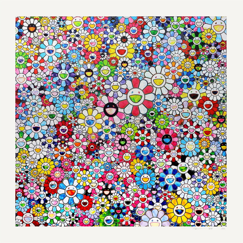 Takashi Murakami - Flowers with Smiley Faces, 2020 - Pinto Gallery