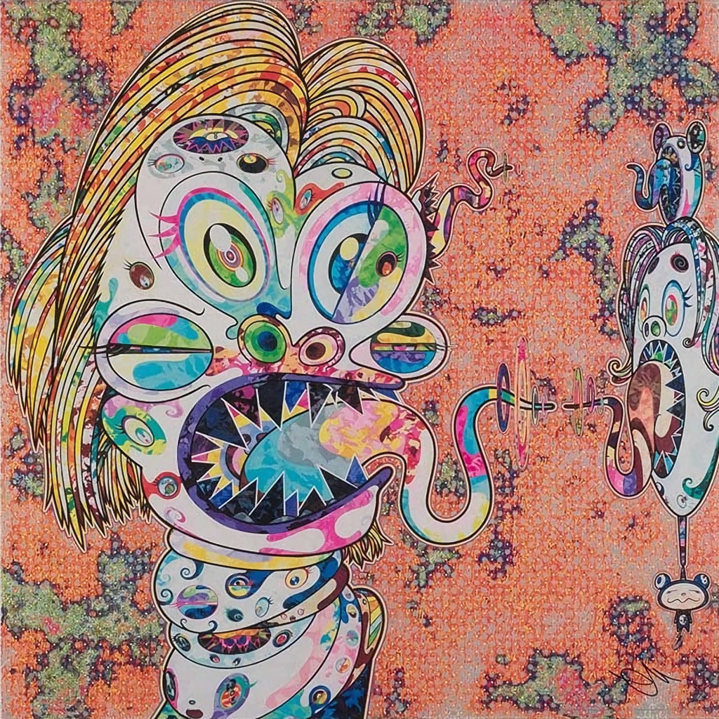 Takashi Murakami - Homage to Francis Bacon, Study for Head of Isabel Rawsthorne, 2016 - Pinto Gallery