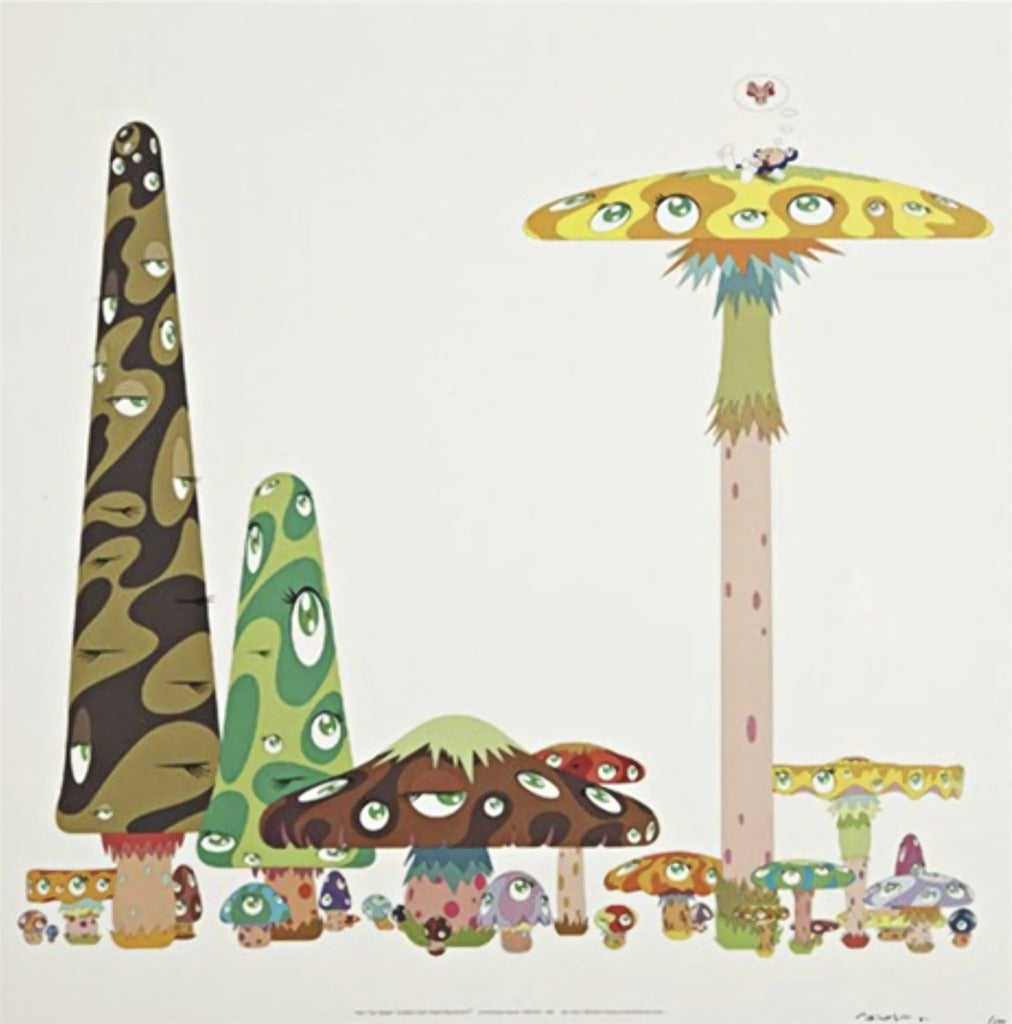Takashi Murakami - Into the Dream, Jumbo Corn Head Mushroom, 2001 - Pinto Gallery