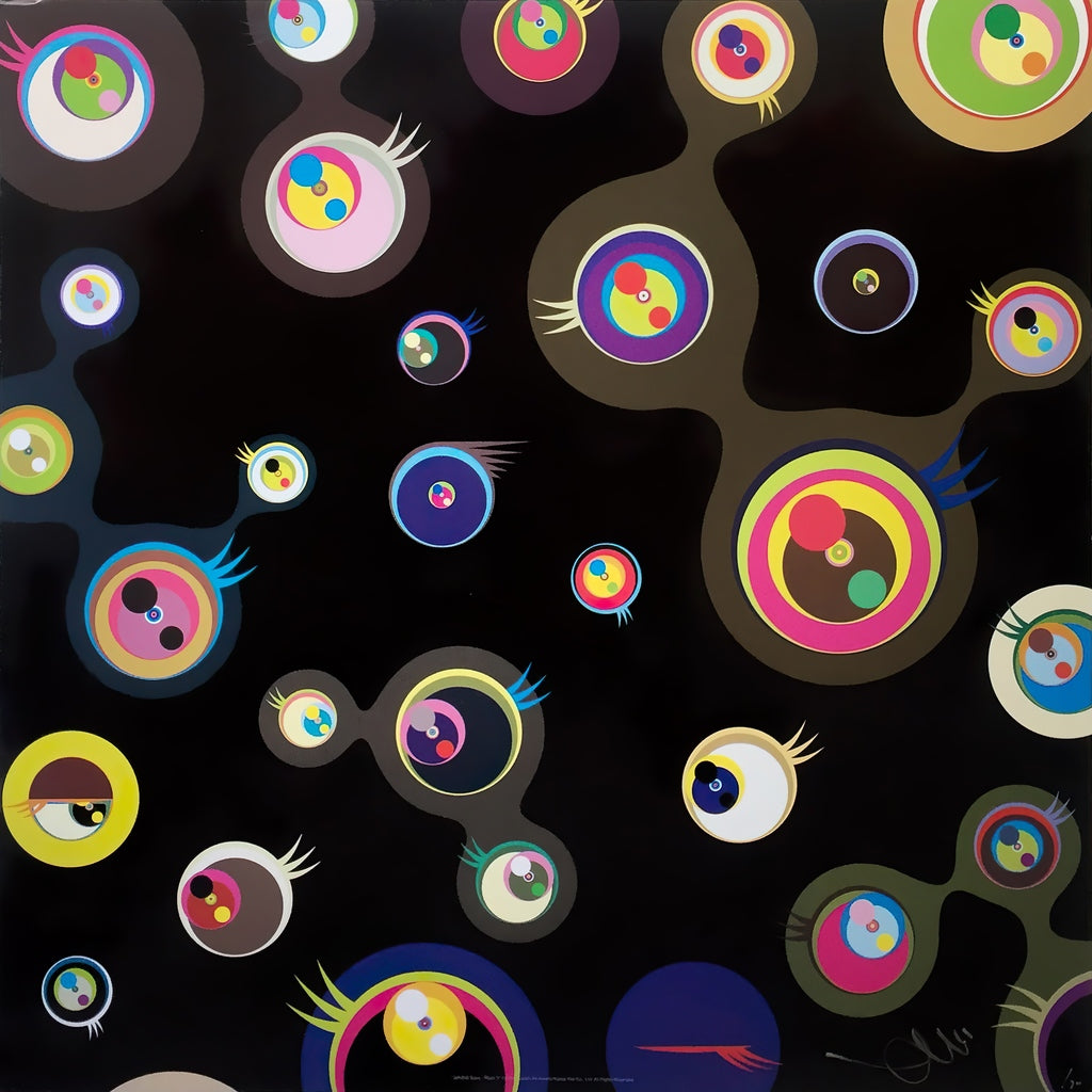 Takashi Murakami - Jellyfish eyes - black 3, 2004 - Pinto Gallery