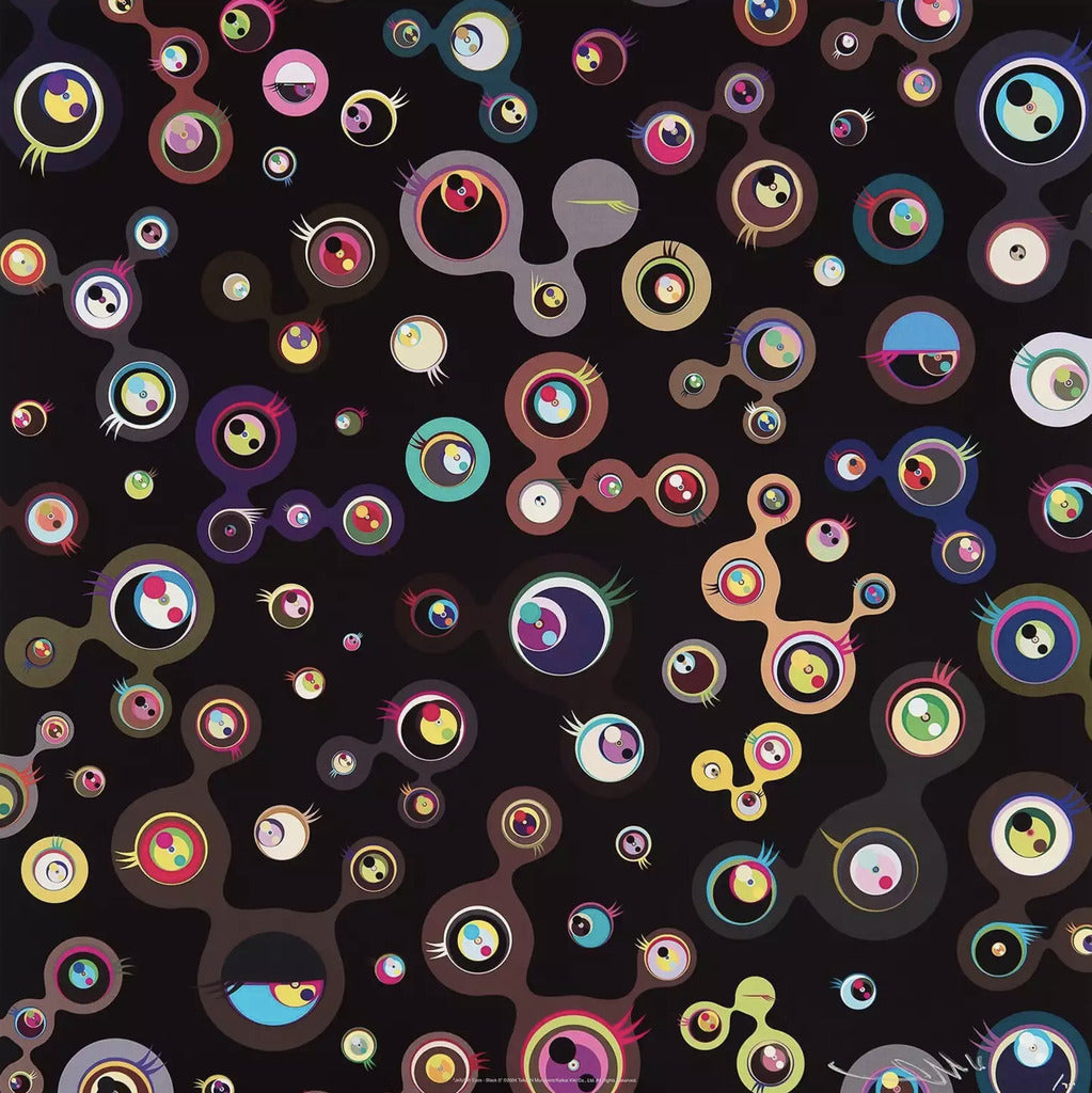 Takashi Murakami - Jellyfish eyes - black 5, 2011 - Pinto Gallery