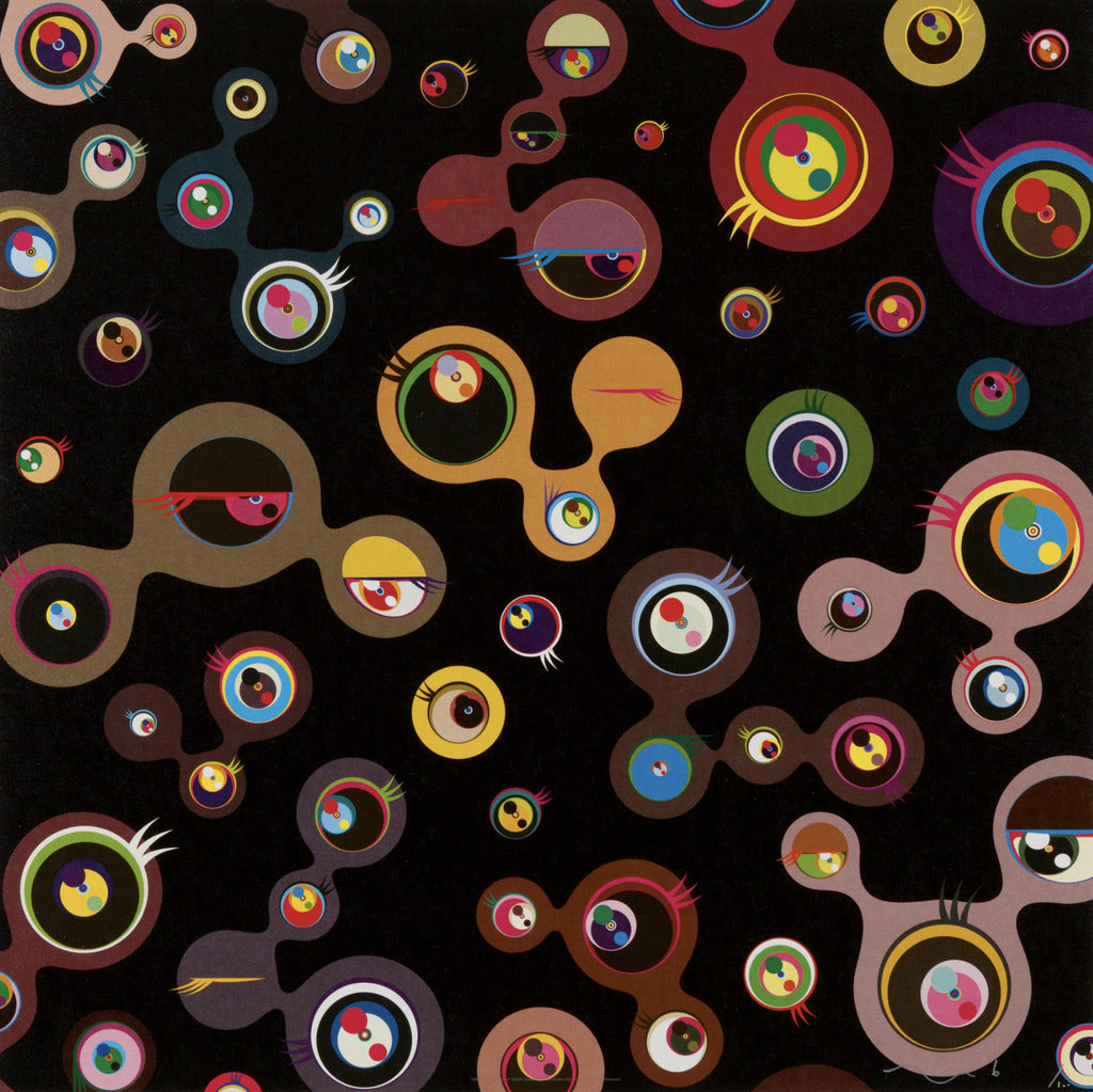 Takashi Murakami - Jellyfish eyes - black 4, 2011 - Pinto Gallery