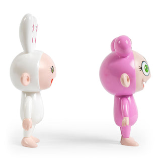 Takashi Murakami - Kaikai-chan (GREEN eyes); and Kiki-chan (GREEN eyes), from Kaikai & Kiki, 2018 - Pinto Gallery