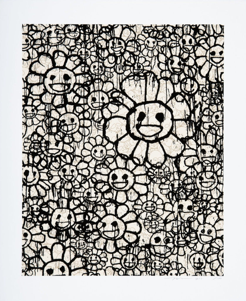 Takashi Murakami - MADSAKI Flowers C Beige (working title), 2017 - Pinto Gallery