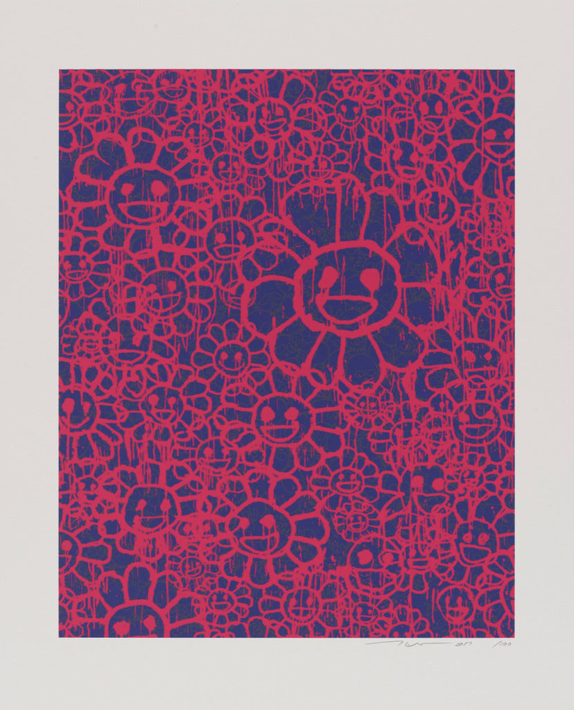 Takashi Murakami - MADSAKI Flowers C Pink (working title), 2017 - Pinto Gallery
