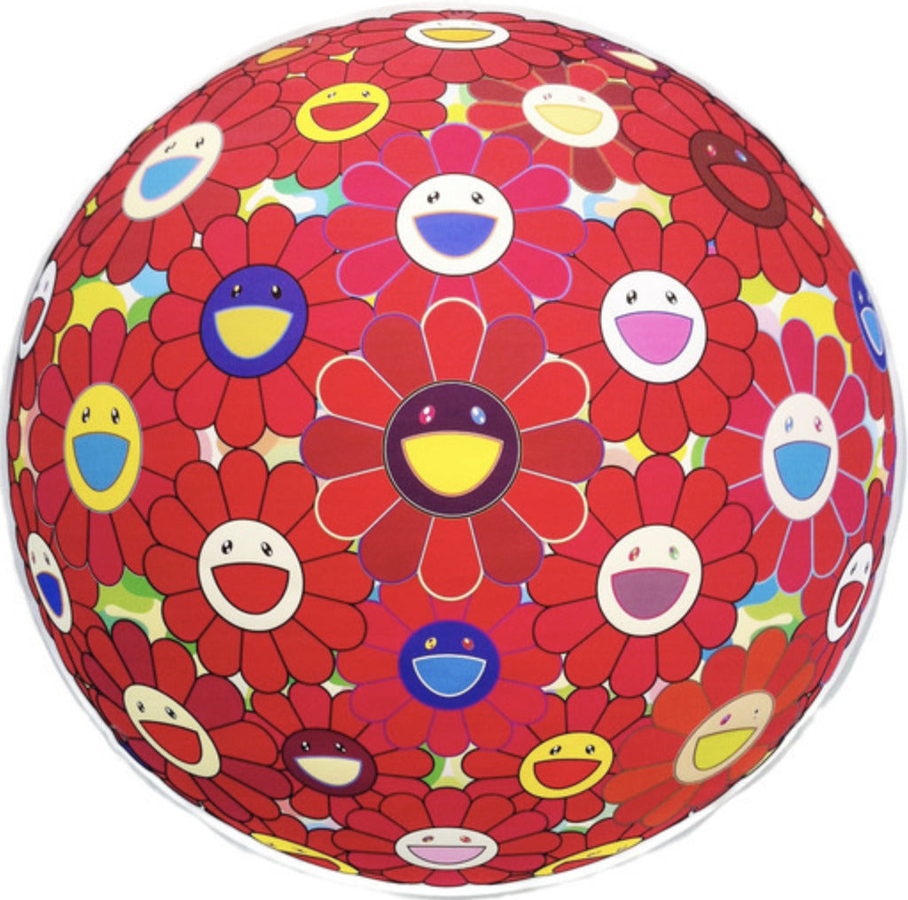 Takashi Murakami - Red Flower Ball (3D), 2013 - Pinto Gallery