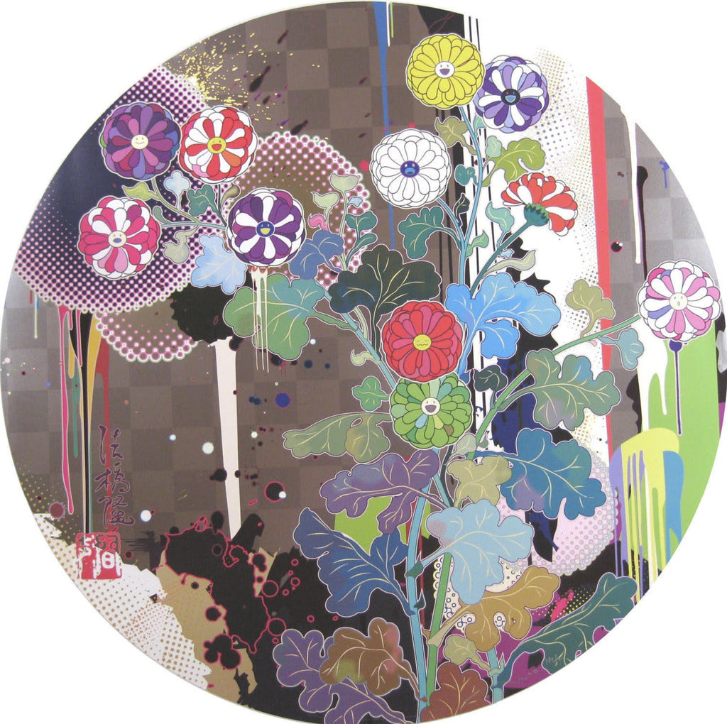 Takashi Murakami - With Reverence, I Lay Myself Before You–Korin–Chrysanthemum, 2010 - Pinto Gallery