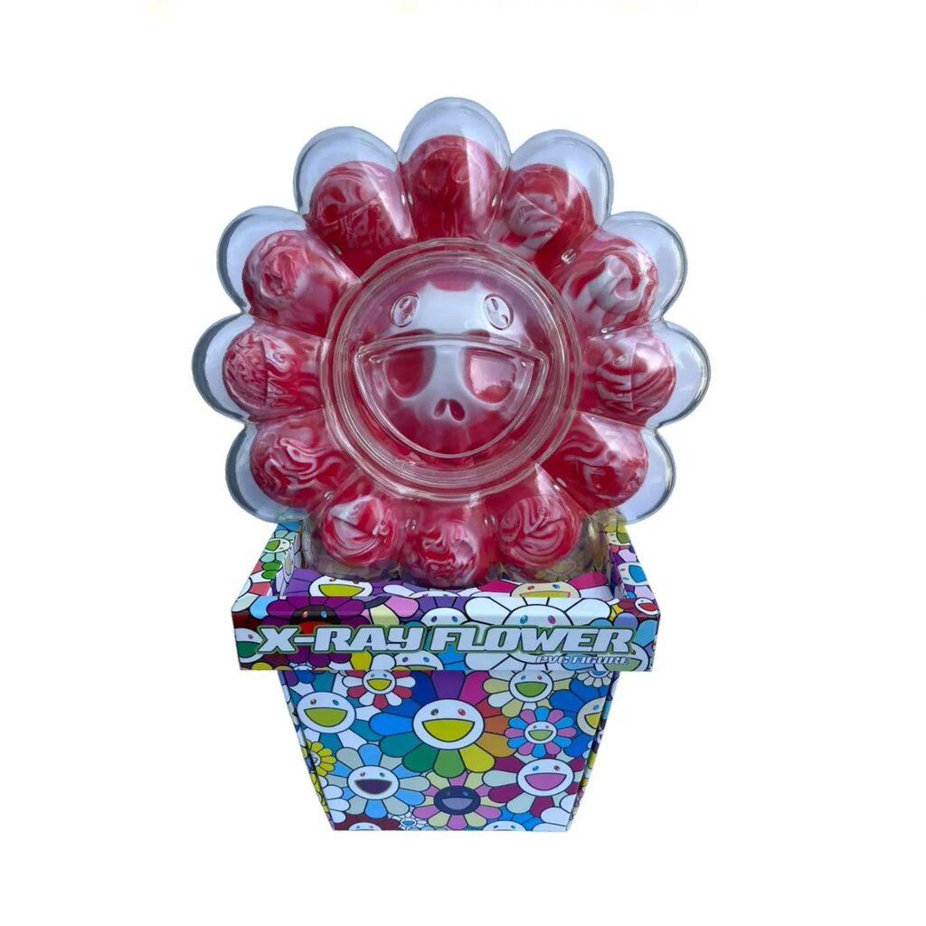 Takashi Murakami | X-Ray Flowers (Marbled Red), 2023 – Pinto Gallery