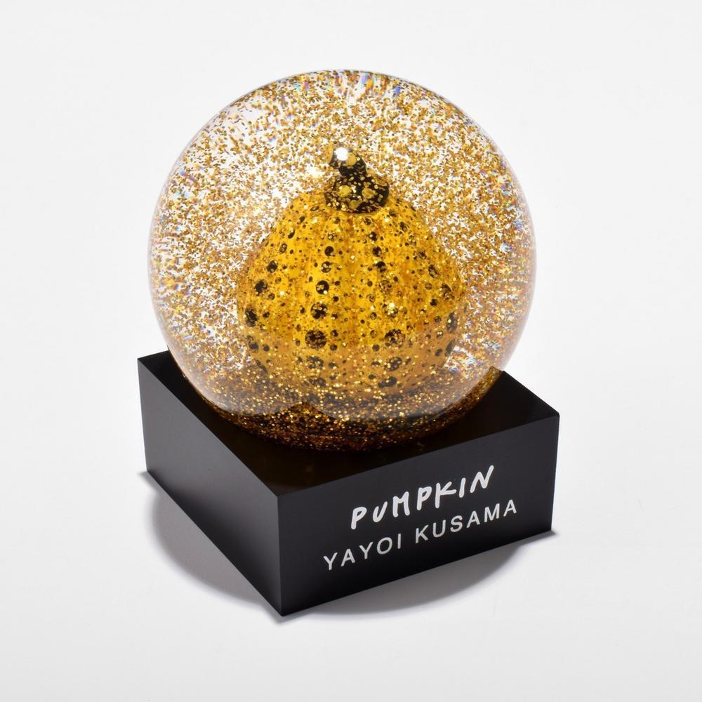 Yayoi Kusama - Snow Globe (Yellow Pumpkin), 2019 - Pinto Gallery